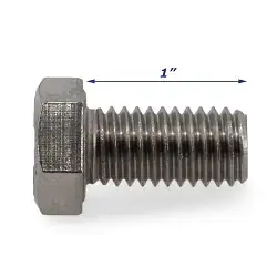 Stainless Steel Trailer Bolt Only 1/2 inch x 1 inch