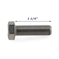 Stainless Steel Fine Thread Trailer Bolt Only 3/8 inch x 1 1/4 inch