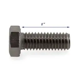 Stainless Steel Trailer Bolt Only 3/8 inch x 1 inch
