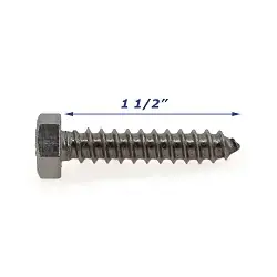 Stainless Steel Trailer Lag Screw Only 5/16 inch x 1 1/2 inch