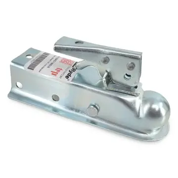 Zinc-Plated Lever Lock Trailer Coupler for 1 7/8 inch Tow Ball and 2 inch Wide Trailer Frame 2,000lb Capacity