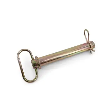 Zinc Plated Trailer Hitch Pin With Pull Handle 1" x 6 1/4"