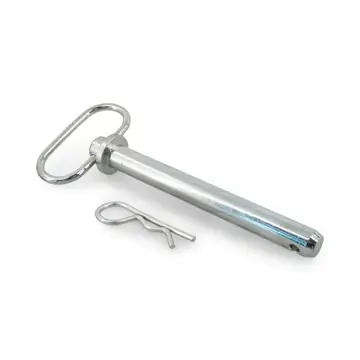Zinc Plated 3/4" Trailer Hitch Pin With Pull Handle 6"