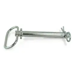 Zinc Plated 5/8" Trailer Hitch Pin With Pull Handle 4 1/4"