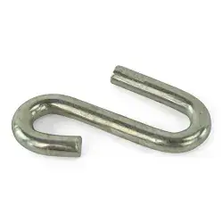 S Hook Replacement 3/8" Diameter for 1/4" Safety Chains