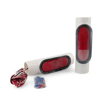 Pipe Lights LED PVC PAIR for Boat Trailer Guide Poles
