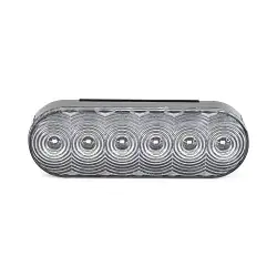 LED White Oval Replacement Trailer Light 6" Waterproof Backup or Reverse Light