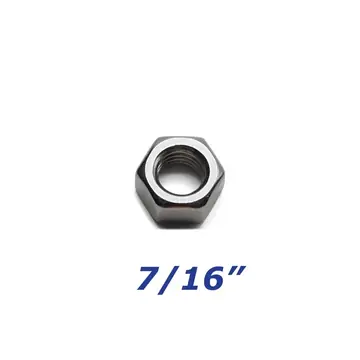 Zinc Plated Hex Nut 7/16 inch for Trailer Bolts and U-Bolts