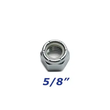 Zinc Plated Nylock Nut 5/8 inch for Trailer Bolts and U-Bolts