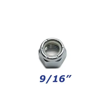 Zinc Plated Nylock Nut 9/16 inch for Trailer Bolts and U-Bolts