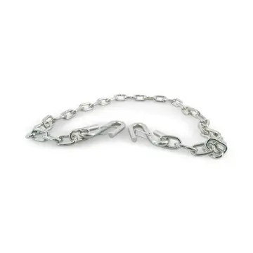 Trailer Safety Chain Zinc Plated 1/4" Thickness 48 inch 5,000lb Dual Hook