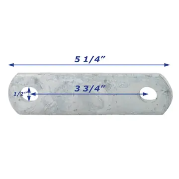 Leaf Spring Shackle Galvanized 3 3/4 inch Long
