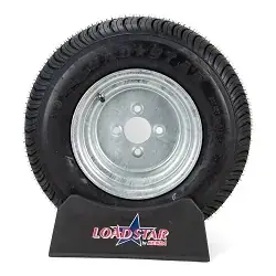 20.5x8-10 or 205/65-10 Boat Trailer Tire on Galvanized 4 bolt Wheel