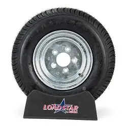 20.5x8x10 aka 205/65-10 LRC Trailer Tire on Galvanized 5 Bolt Wheel