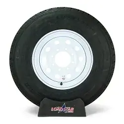Trailer Tire ST235/85R16 Load Range F on Modular Steel Painted 8 Lug Wheel by Loadstar