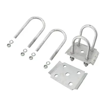 Trailer Leaf Spring Galvanized U-Bolt Kit fits 2 3/8 inch Round Axles