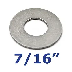 Stainless Steel Flat Washer 7/16 inch for Trailer Bolts and U-Bolts