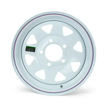 13 inch White Spoke Trailer Wheel 5 Lug