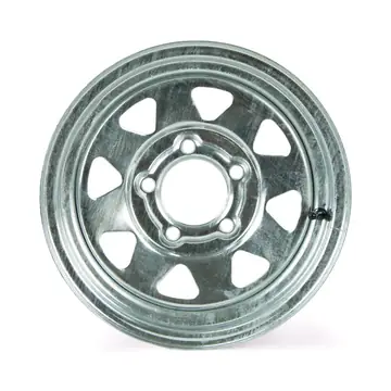 13 inch 5 Bolt Galvanized Spoke Boat Trailer Wheel 5 on 4 1/2 Pattern