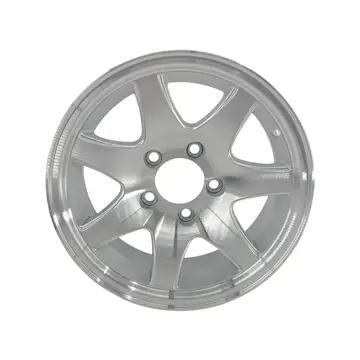 14 inch Aluminum 7 Spoke Trailer Wheel 5 Lug 5 on 4 1/2 Bolt Pattern