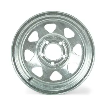 14 inch 5 Bolt 5 on 4 1/2 Galvanized Spoke Boat Trailer Rim