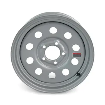 15 inch Silver Modular 5 Lug Trailer Wheel