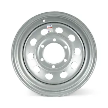 15 inch Silver Modular 6 Lug Trailer Wheel