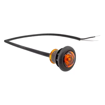 LED Bullet Sidemarker Trailer Light Amber 3/4 inch Submersible