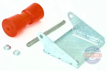 8 inch Stoltz Keel Roller Assembly Kit with Stainless Shaft and Galvanized Bracket