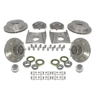 Kodiak Slip On All Stainless Steel Disc Brake Kit 13 inch 8 Lug 7k w/ Stainless Steel Hubs