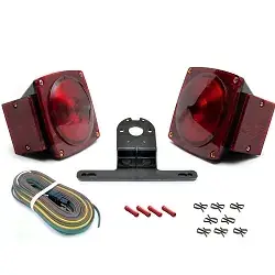 Boat Trailer LED Square Submersible Light Kit