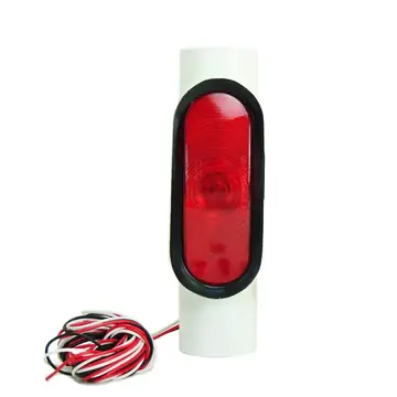 Half Kit Single Incandescent PVC Pipe Light For Boat Trailer Guide Poles