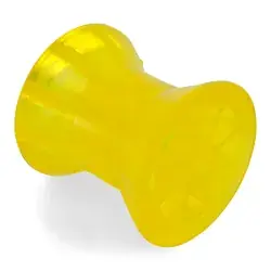 3 inch Yellow Polyvinyl Bow Roller for Boat Trailer Winch Post
