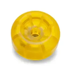 3 inch Yellow Poly Vinyl Boat Trailer Bow and Keel Roller End Cap