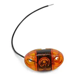 Boat Trailer LED Side Marker Light, TecNiq S21 Amber Submersible