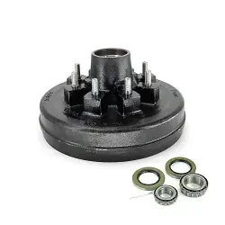 Trailer Brake Drum Hub 6,000lb - 7,000lb 8 on 6.5 Bolt Pattern Drum Hub Kit