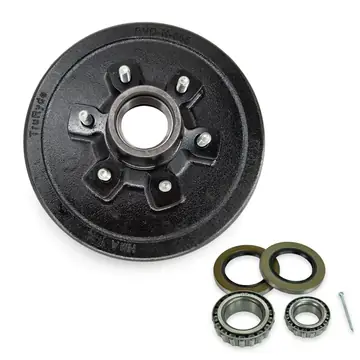 Trailer Brake Drum 6,000 lb 6 on 5.5 Bolt Pattern Hub Kit
