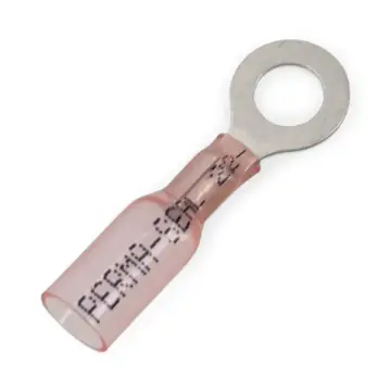 Red Heat Shrink Butt Connector with Ring Terminal