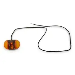 Boat Trailer Side Marker Light Stud Mount, TecNiq S14 Amber Submersible LED