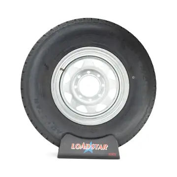 Trailer Tire ST235/85R16 on Galvanized 8 Lug Wheel by Loadstar
