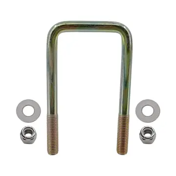 Zinc Plated Square Trailer U-Bolt 1/2 inch x 2 1/2 inch x 5 1/4 inch