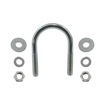 Zinc Plated Round Trailer U-Bolt 3/8 inch x 1 3/4 inch x 2 7/8 inch