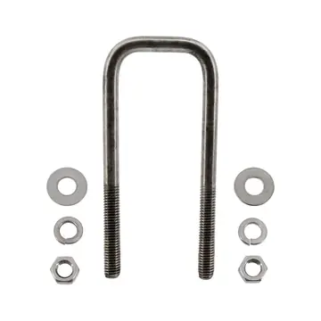 Stainless Steel Square Trailer U-Bolt 1/2 inch x 2 inch x 6 5/16 inch