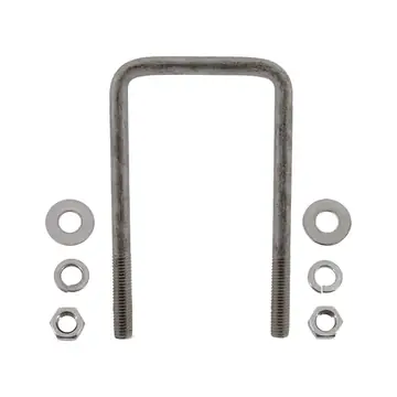 Stainless Steel Square Trailer U-Bolt 1/2 inch x 3 3/8 inch x 6 1/4 inch
