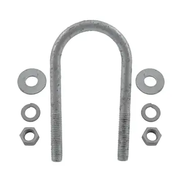 Galvanized Round Trailer U-Bolt 1/2 inch x 2 3/8 inch x 5 3/8 inch