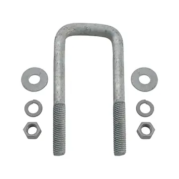 Galvanized Square Trailer U-Bolt 1/2 inch x 1 7/8 inch x 5 inch
