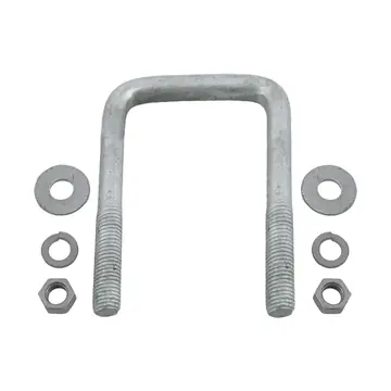Galvanized Square Trailer U-Bolt 1/2 inch x 2 5/8 inch x 4 9/16 inch