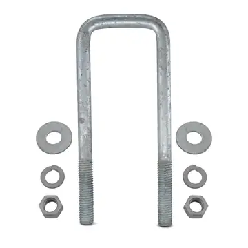 Galvanized Square U-bolt 1/2 inch x 2 1/16 inch x 6 5/16 inch