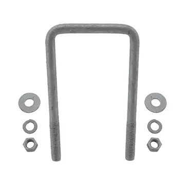 Galvanized Square Trailer U-Bolt 1/2 inch x 3 3/8 inch x 6 3/16 inch