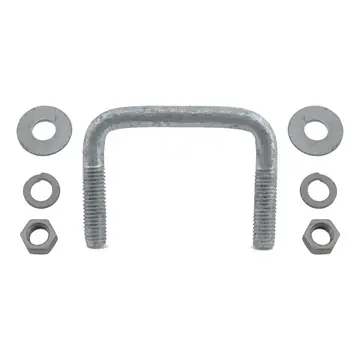 Galvanized Square Trailer U-Bolt 1/2 inch x 3 inch x 2 1/2 inch